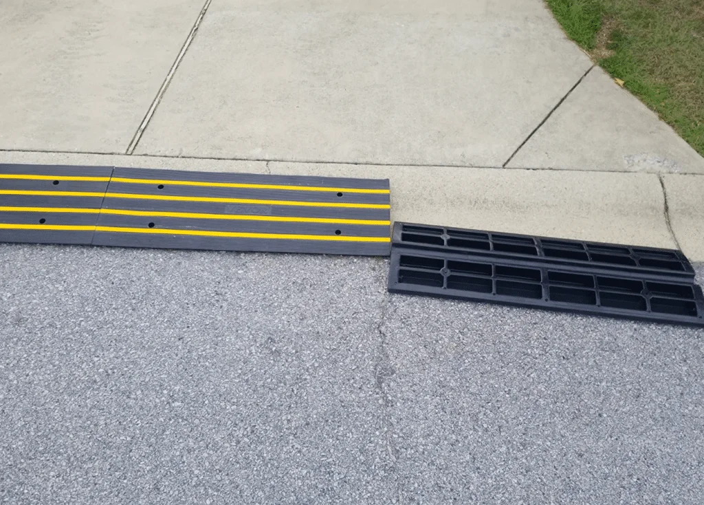 The top and bottom of the vevor curb ramp